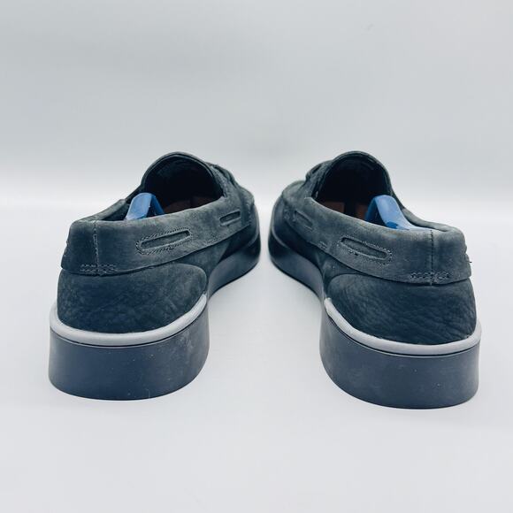 Sperry Shoes Mens 11.5 Black Nubuck Leather Boat Loafers Casual Lace Up Moc Toe main image 5
